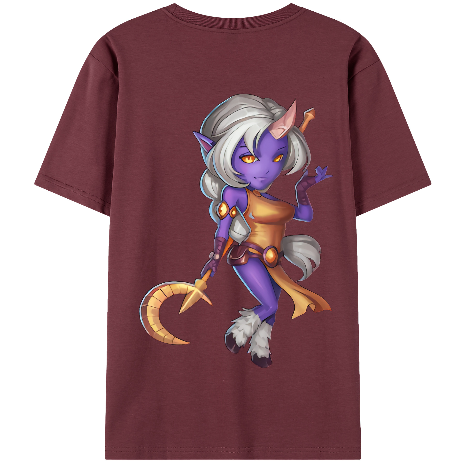 （画像用） リーグ・オブ・レジェンド League of Legends LOL 綿100％半袖Tシャツ（背面プリント）